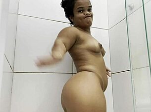 Petite girl masturbates wildly on cam