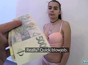 Russian Student Shaven Pussy Fucked Hard In Stairwell Public POV!