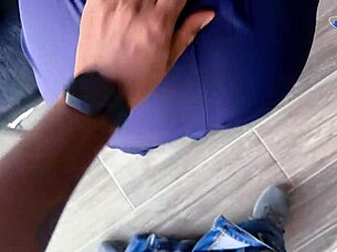 young latina petita bent over for huge cock doggystyle pounding