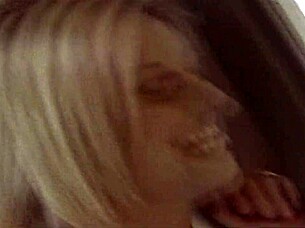 michelle thorne teases her shaved pussy with huge toys