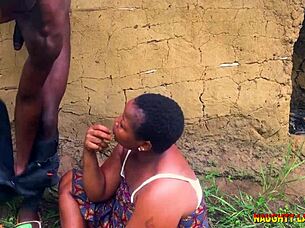 i fucked bbw patricia hard in hut cowgirl creampie big tits wet pussy they caught us