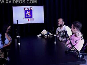 morena teases with big beautiful tits after bisexual booze confession alice vasconcelos in sheer red