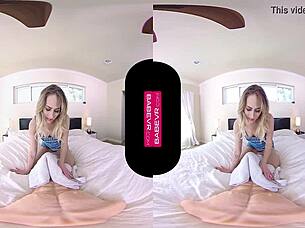 carter cruise slams dildo into her wet pussy pov