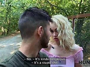 Hunt4k Blonde Facesits Hunter in Outdoor Doggy Style