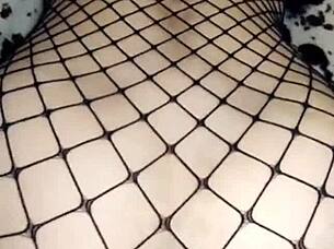 hey milf slips into erotic lingerie and stockings craving assfucking