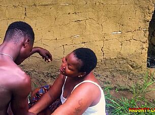 i fucked bbw patricia hard in hut cowgirl creampie big tits wet pussy they caught us