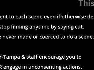 uh jackie banes' tits and ass spread wide backstage...