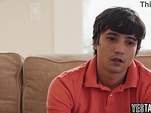 big boobs milf motivates horny teen job