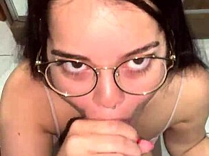 Debora Mendes sloppy pov blowjob on Wellington Ribeiro mirror ass reflection facial 😍 completo sheer