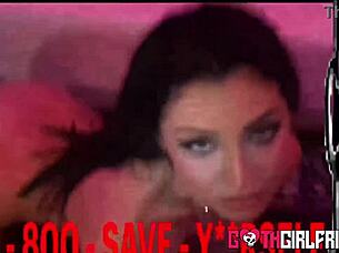 Seductive brunette hottie raven lane deepthroats big cock bent over domination