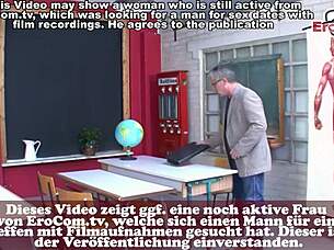 German Student Does University Threesome With Old Guys