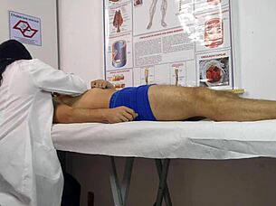 my cock got hard right in front of the sexy nurse with big tits