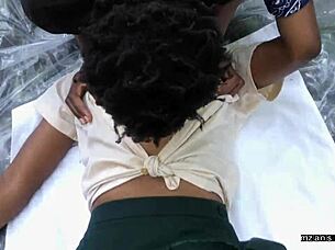 tight 18yo ebony slut fucked raw in jungle outdoors