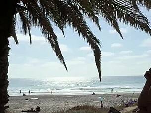 The debauched nudist beach adventure of busty blonde girlfriend sugarnadya california public flashing