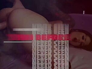 Seductive brunette hottie raven lane deepthroats big cock bent over domination