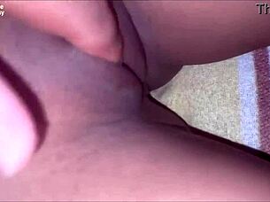 friend sneaks in fucks dozing woman creampies her pov