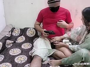 indian couple pounds hot bhabhi pussy squirting creampie homemade