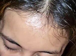 Huge Cum Explodes In Her Hungry Mouth