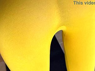 fit milf's wet puffy pussy tempts yoga watch to doggy pound