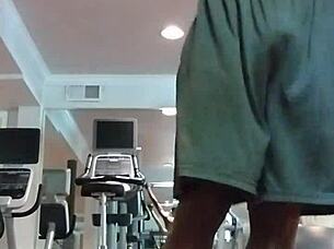 Skinny beauty performs seductive pole dance solo