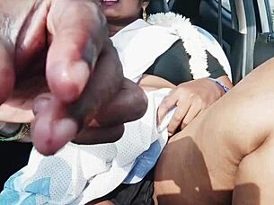 desi bhabi's dirty car sex with friend