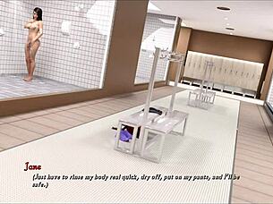 Crossdressing lesbians play hard anal blowjob game part 5 🎮🍑