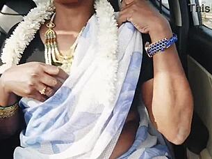 desi bhabi's dirty car sex with friend