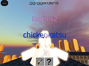 cute roblox girl bends over for my monster cock quickie