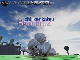 cute roblox girl bends over for my monster cock quickie