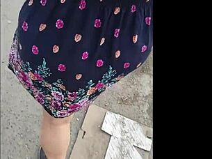 Guy hunts busty mature latinas flashing big asses on public streets