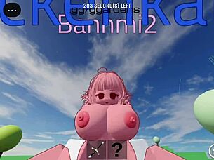 cute roblox girl bends over for my monster cock quickie