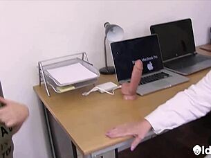 blonde lacey starr dives into chubby lesbian ass licking and muff diving frenzy