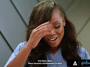 august skye fingers sarah arabics shaved pussy during oily massage