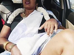 desi bhabi's dirty car sex with friend