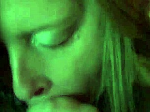 jenny delivers intense blowjob ending in cum swallow