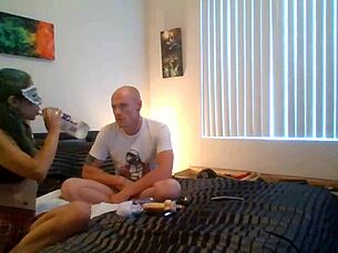 sexy couple's ass play turns into intense fucking