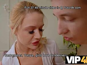 russian milf teacher fucks black stud on desk like a doll