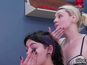 nympho spreads asshole wide for intense anal therapy session