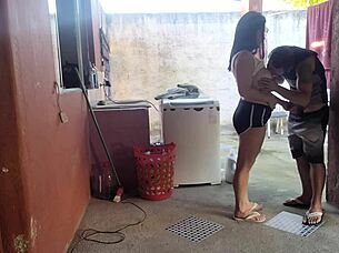 wife left maid couldnt resist my throbbing cock temptation