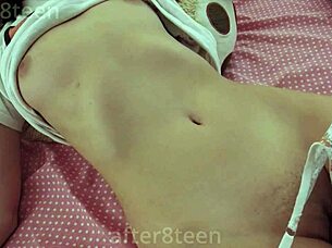 roommate catches me early morning panty play surprise