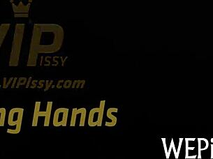 gals compete sucking cocks in wild piss game pov