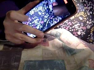 watch me stretch this neglected wife's pussy while hubby stares?