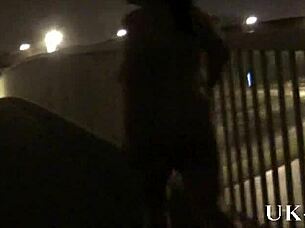 andrea flashes shaved mature pussy nude in birmingham streets wild