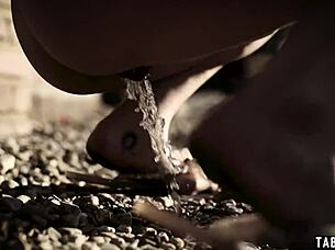 Homeless 18+ Babe Cleaned Up for Rough Stranger Fuck