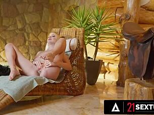 Super hot blonde kitty li's pretty ass gaped by monster cock!