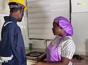 begging plumber to fuck me hard in kitchen now