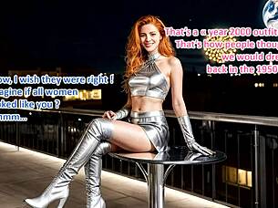 honeymoon day 2 milky wife in leather boots skirt outdoor blowjob!