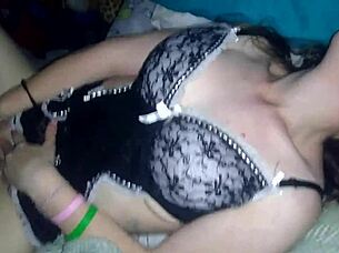 horny babe fingers pussy till she explodes hot