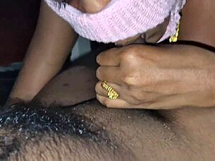 Desi bhabi cuddles hubby romantically with kisses and touches 💕😘