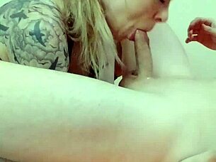 my bitch gulps my dick like total whore